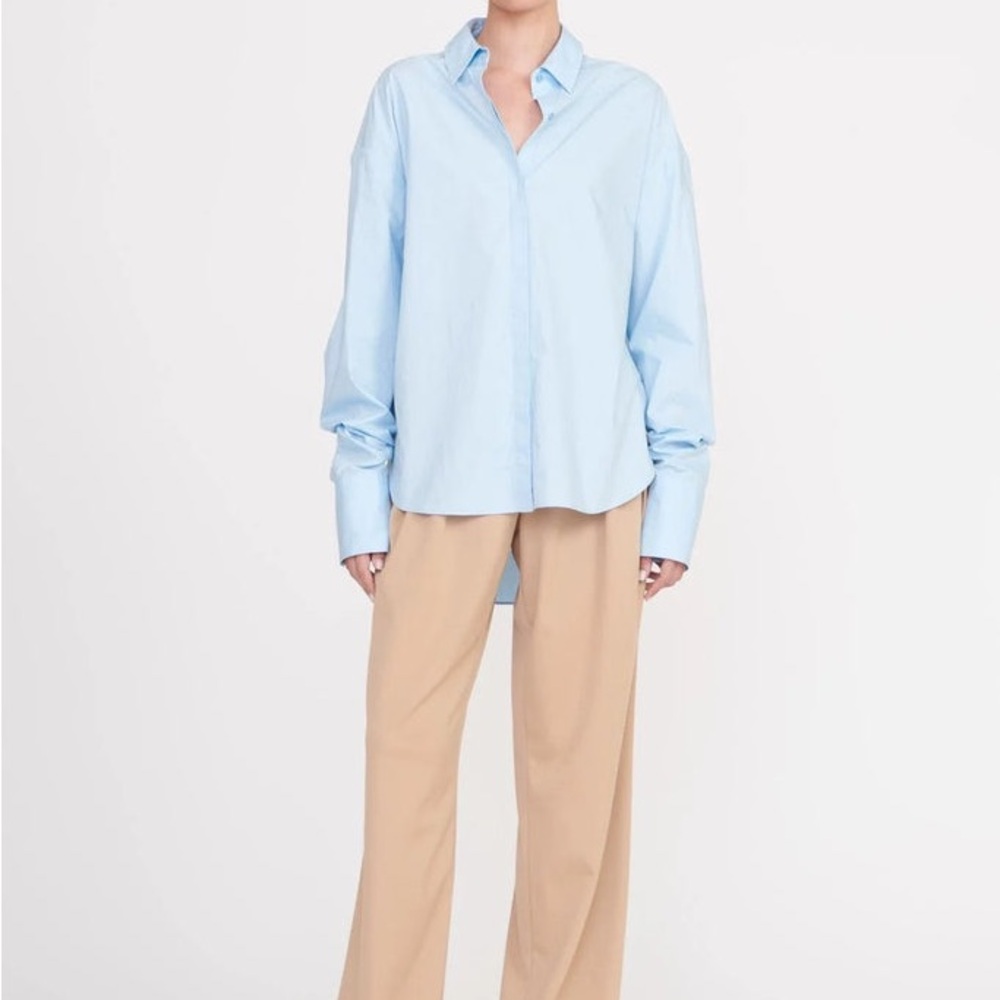 STAUD Colton Shirt Blue